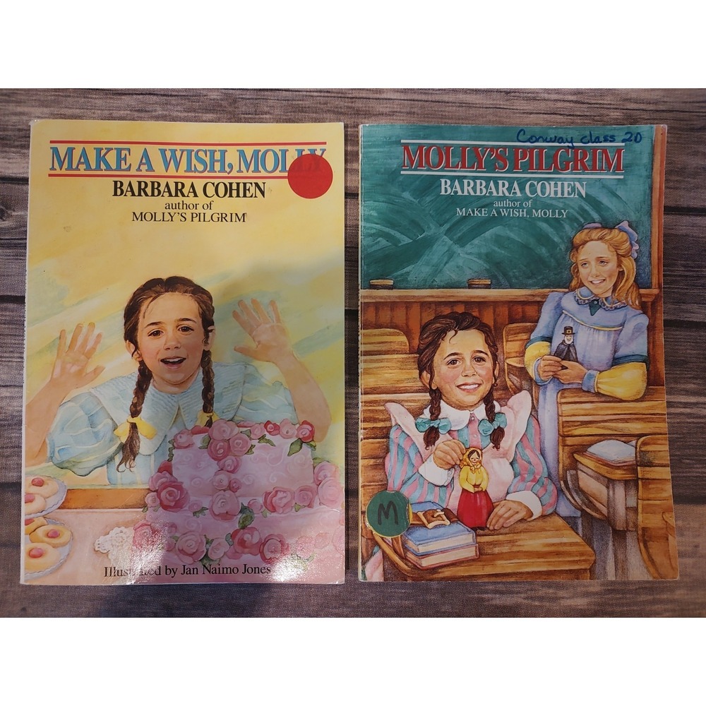 Barbara Cohen PB Book Lot Of 2 Molly's Pilgrim Make A Wish Molly